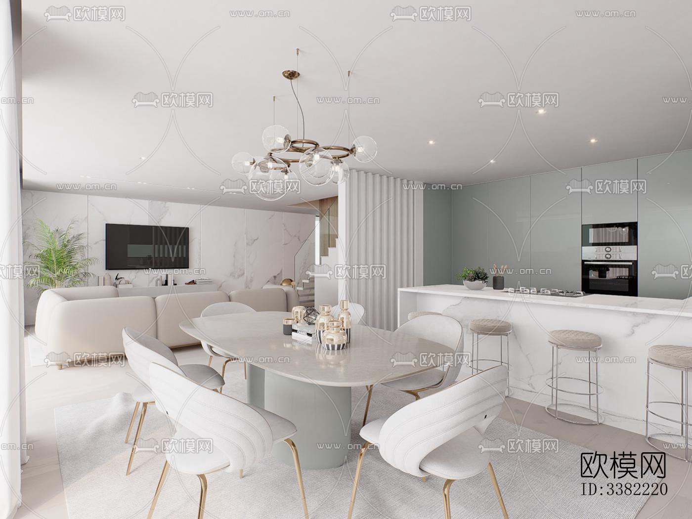 现代别墅效果图下载（渲染图5）