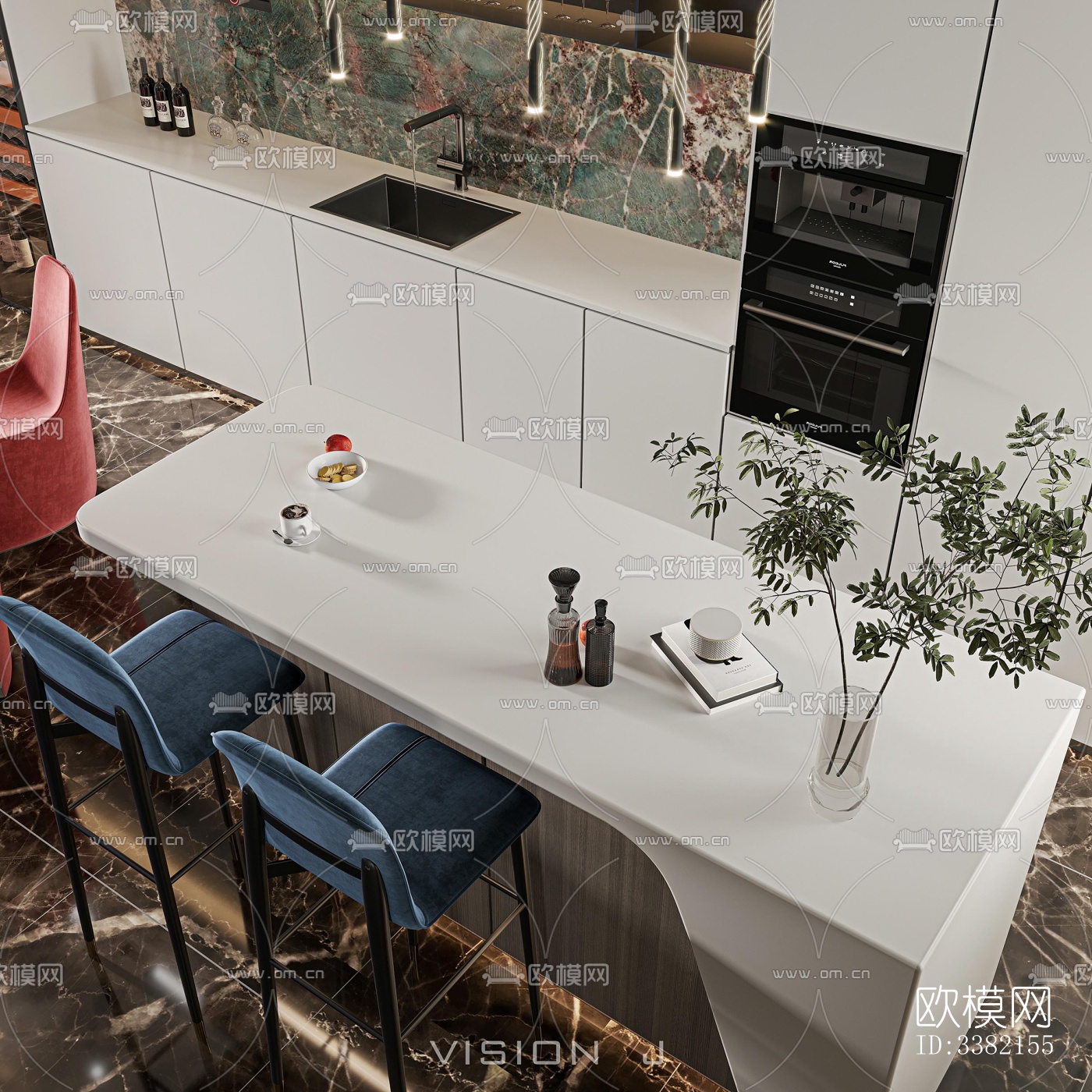 现代别墅效果图下载（渲染图9）