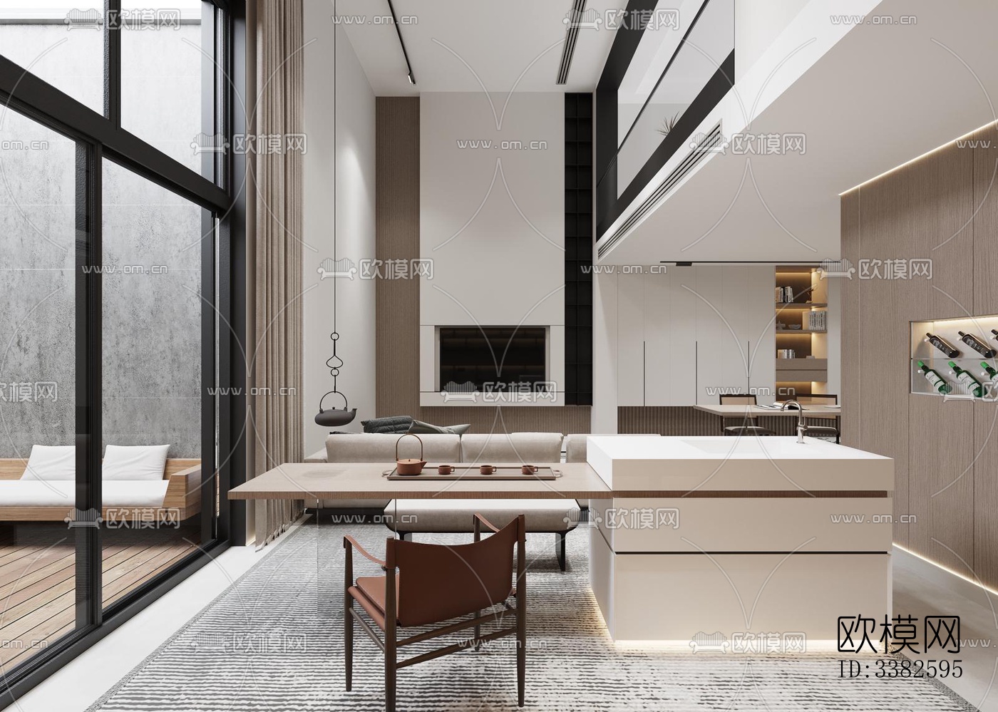 现代别墅效果图下载（渲染图17）