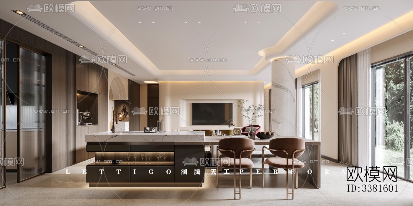 现代别墅效果图下载（渲染图1）