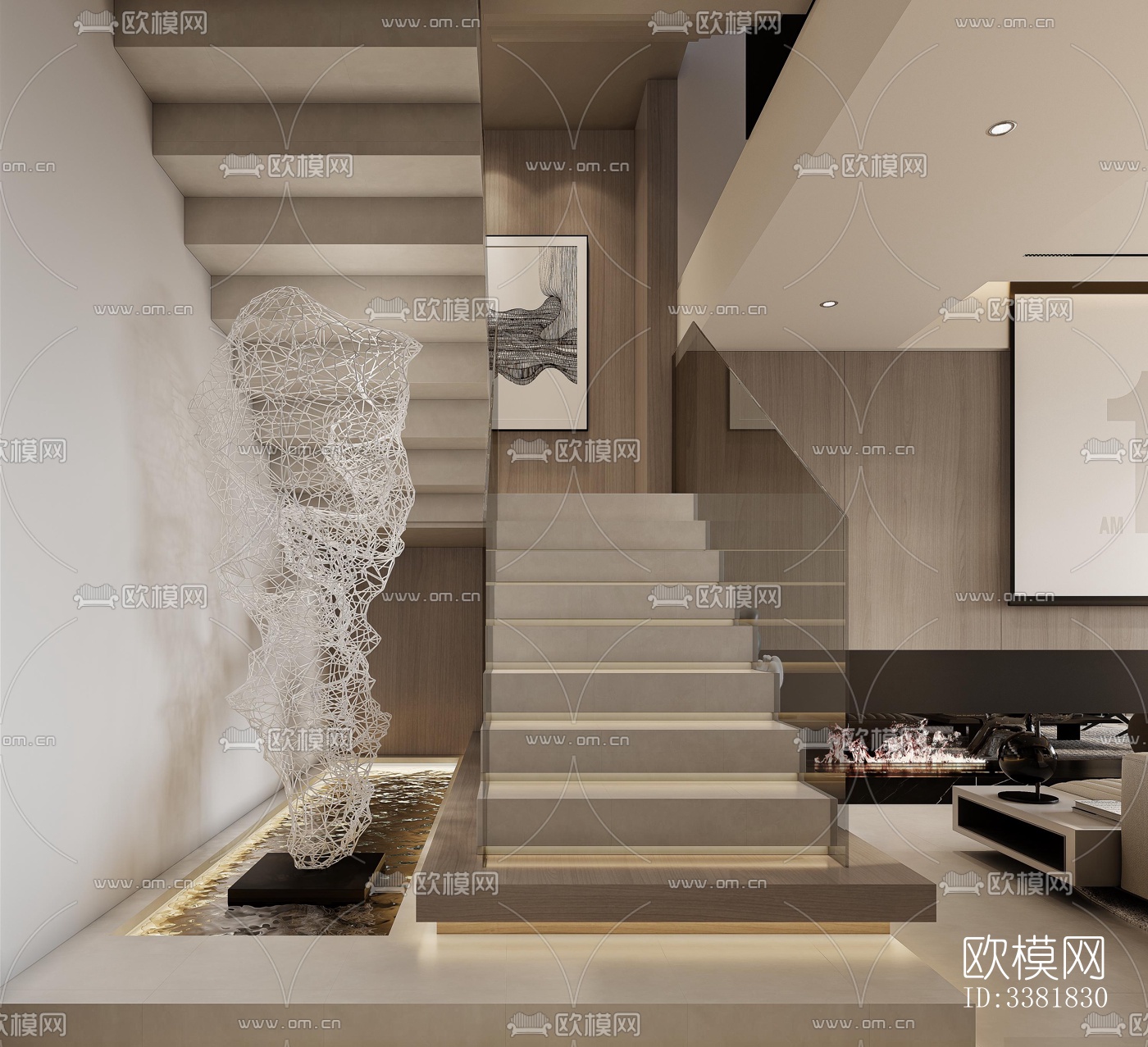 现代别墅效果图下载（渲染图7）