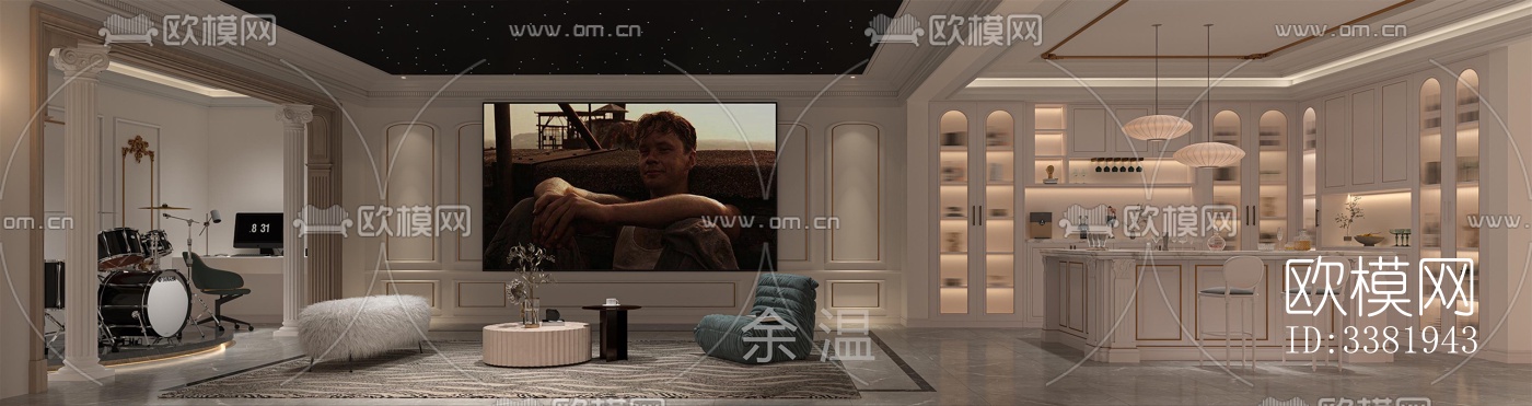 现代别墅效果图下载（渲染图2）