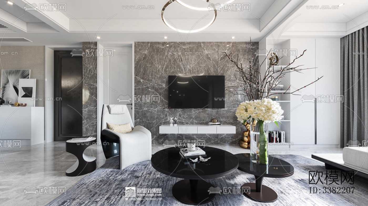 现代别墅效果图下载（渲染图5）