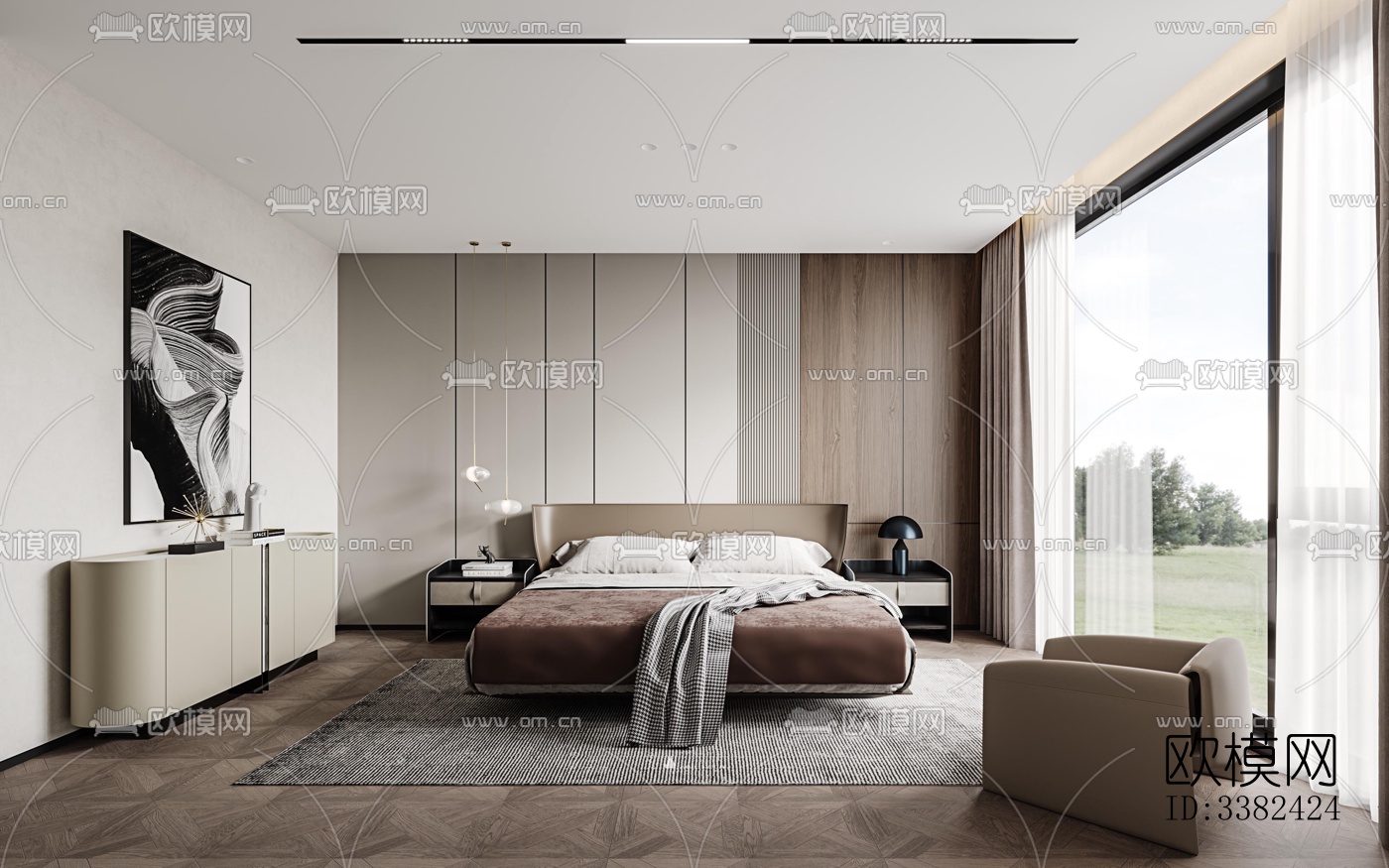 现代别墅效果图下载（渲染图3）