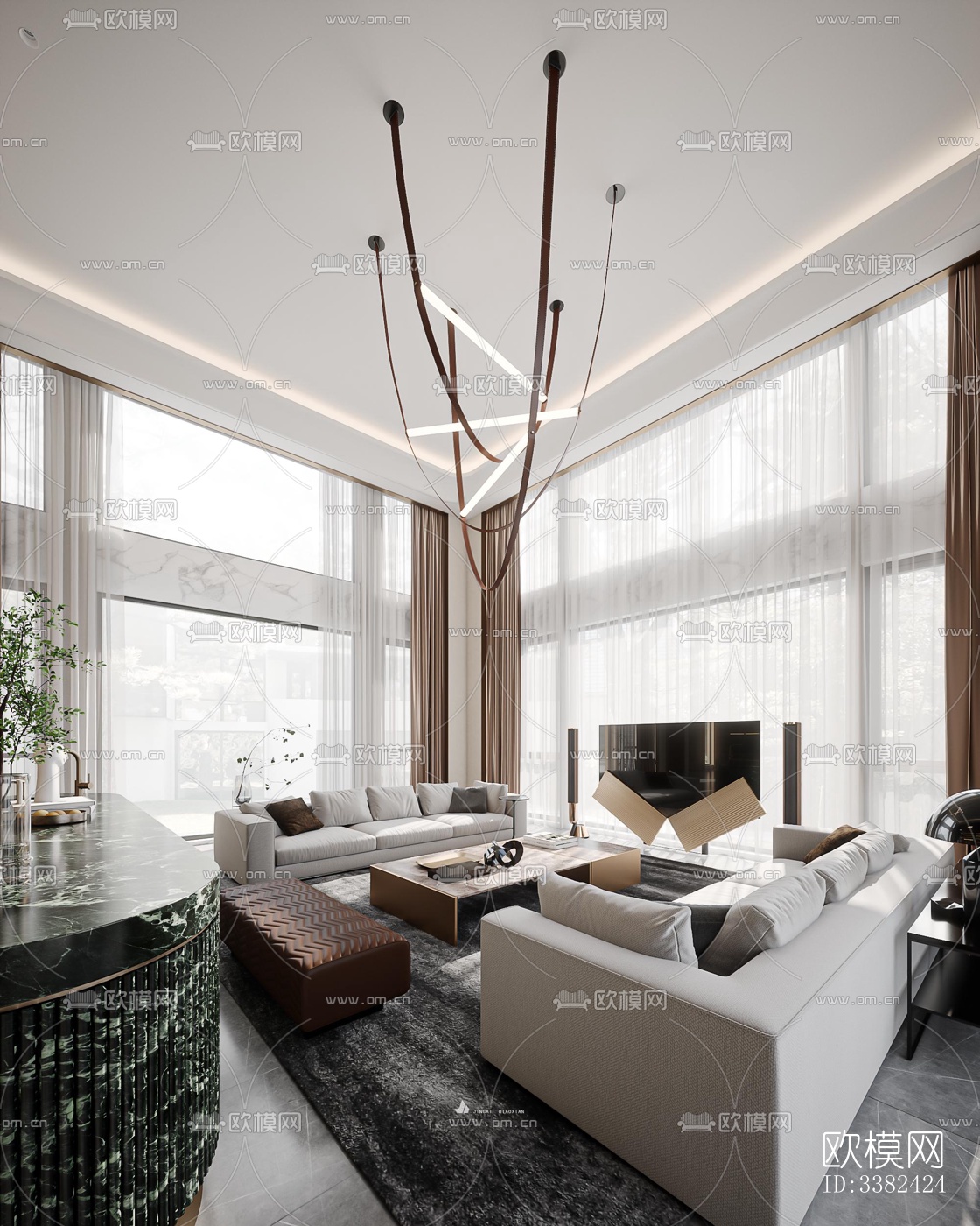 现代别墅效果图下载（渲染图7）