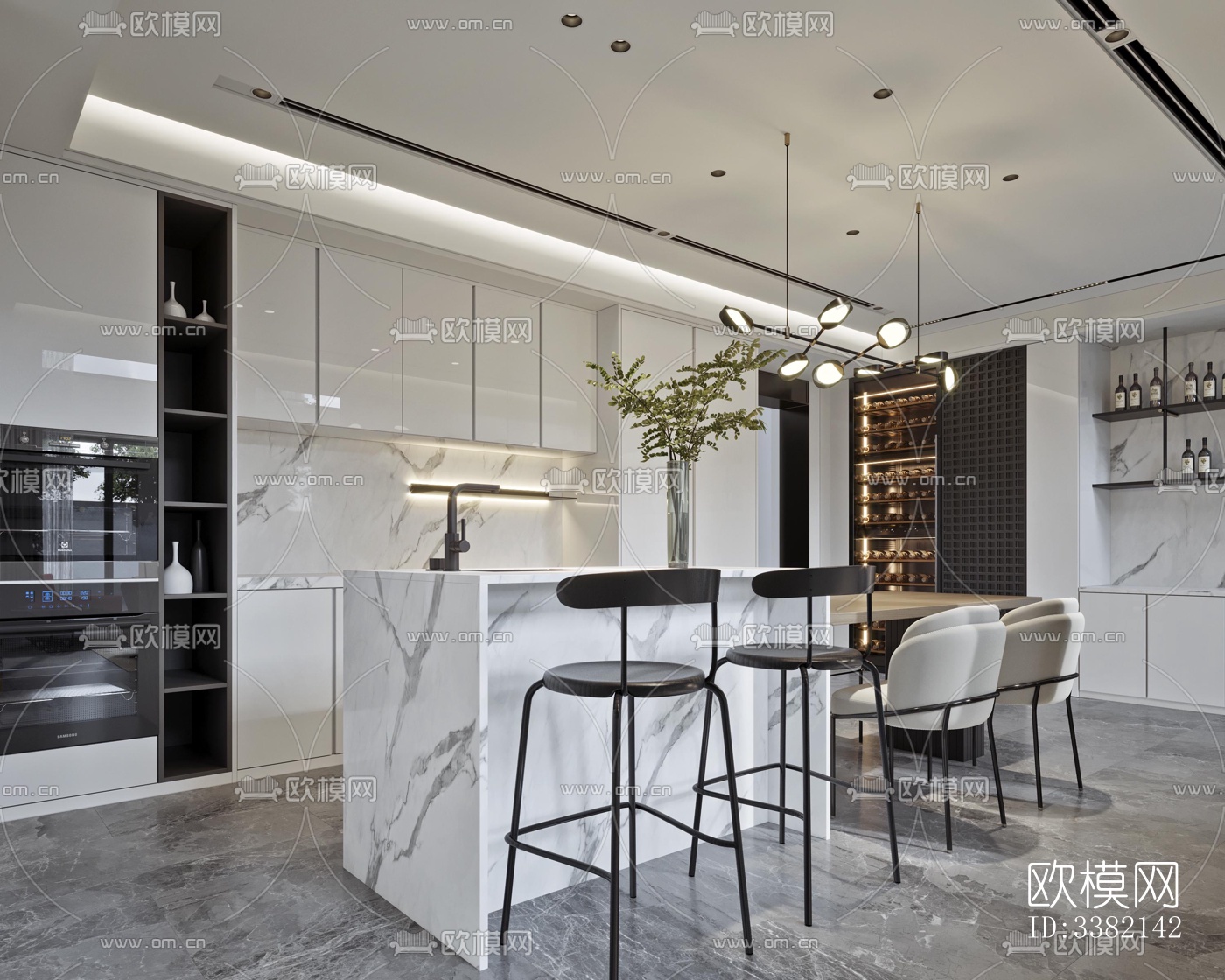 现代别墅效果图下载（渲染图6）