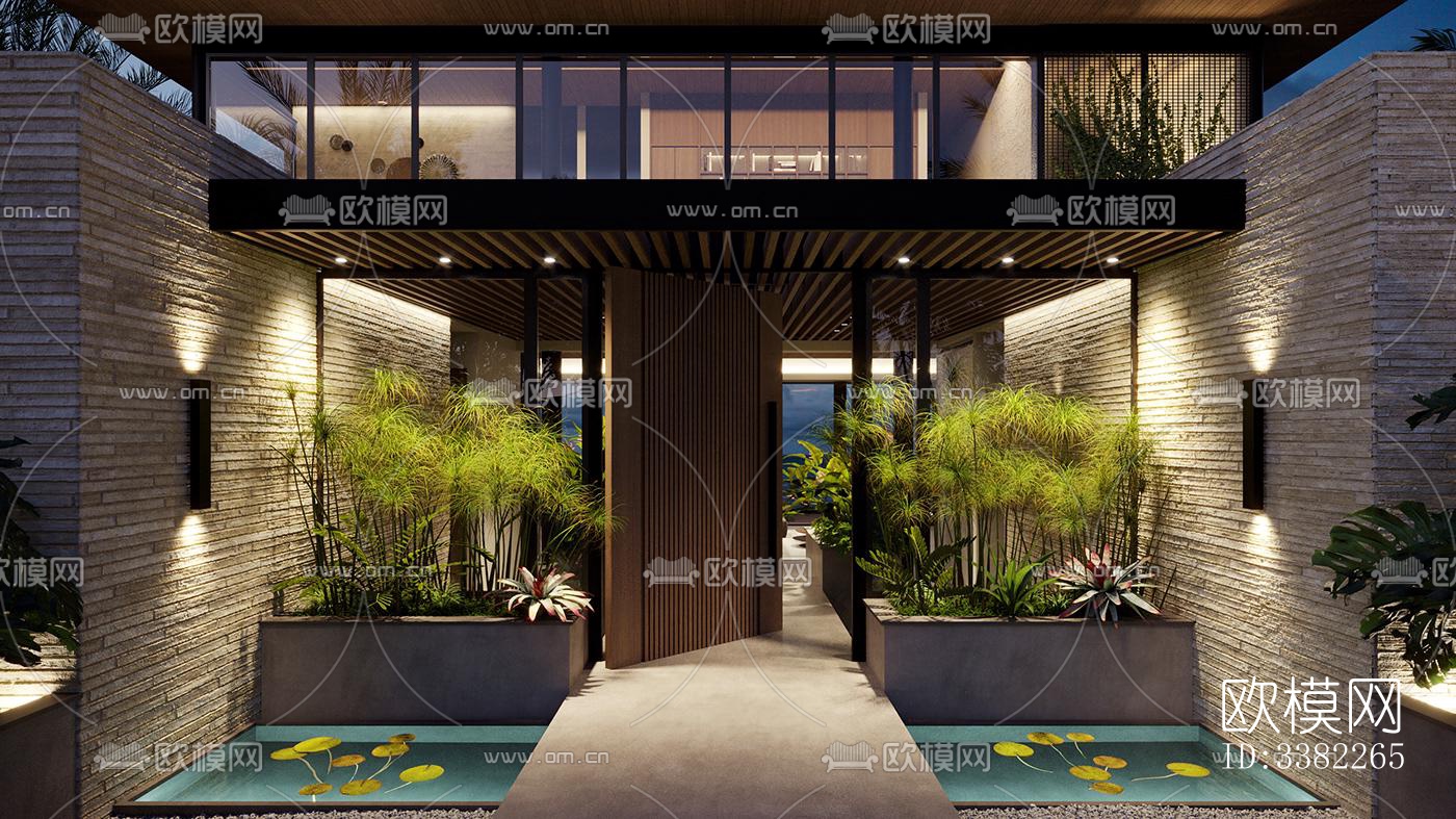 现代别墅效果图下载（渲染图14）