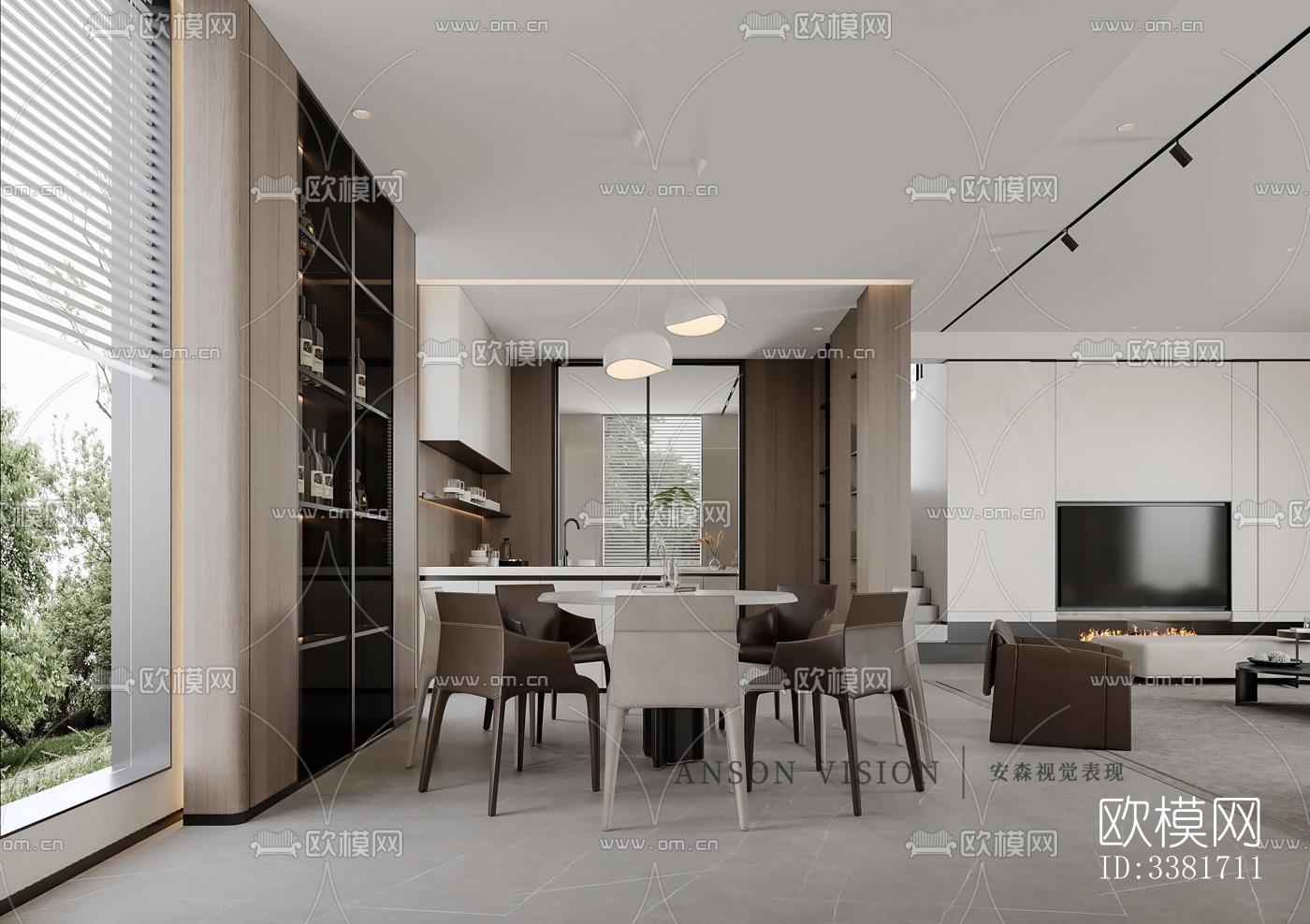 现代别墅效果图下载（渲染图13）