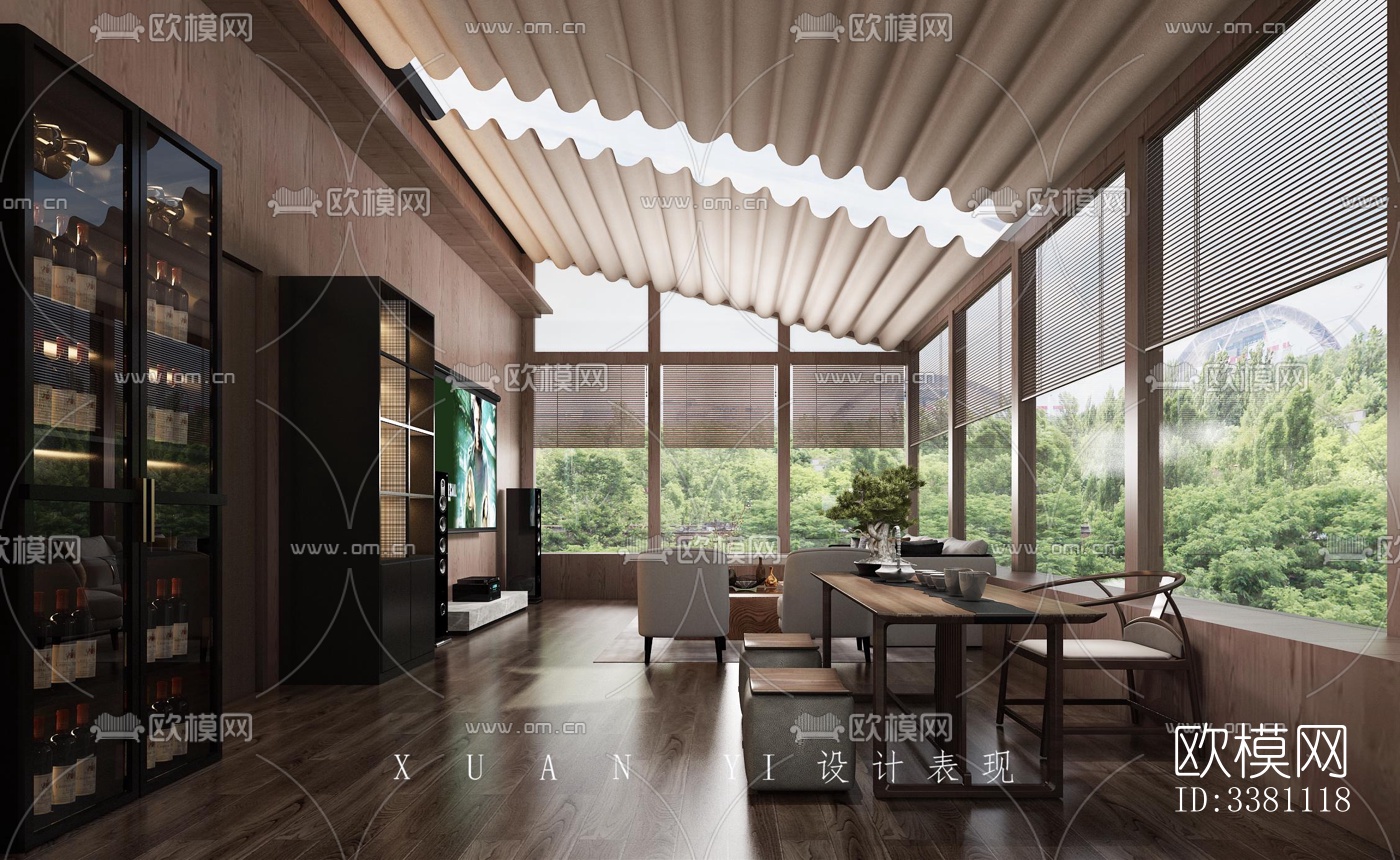 现代别墅效果图下载（渲染图4）