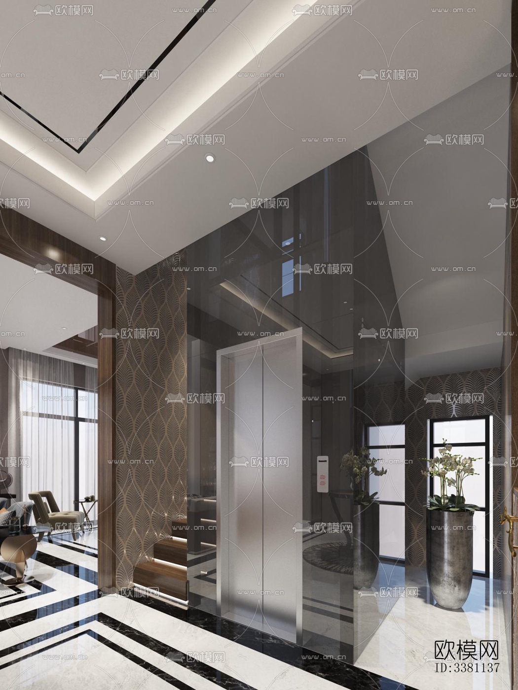 现代别墅效果图下载（渲染图12）