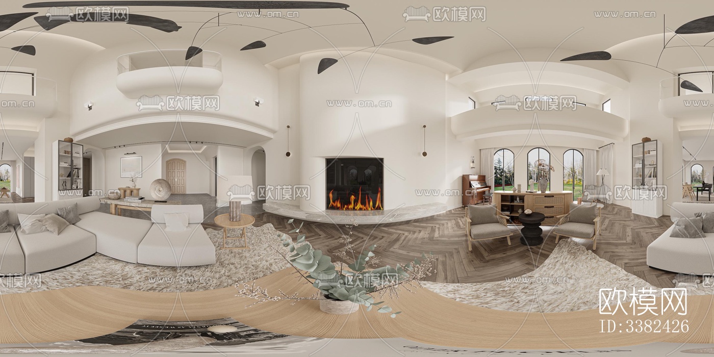 现代别墅效果图下载（渲染图2）