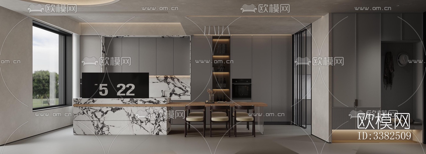 现代别墅效果图下载（渲染图1）