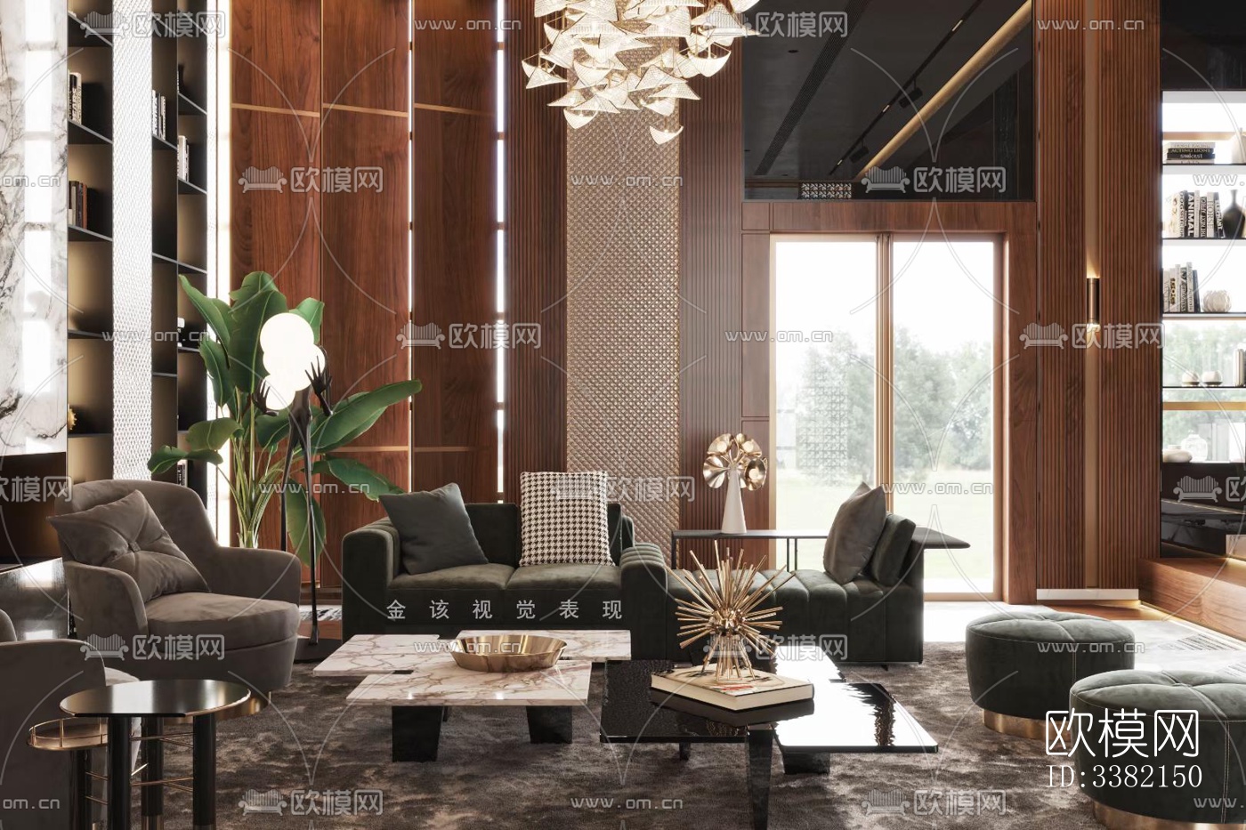 现代别墅效果图下载（渲染图3）