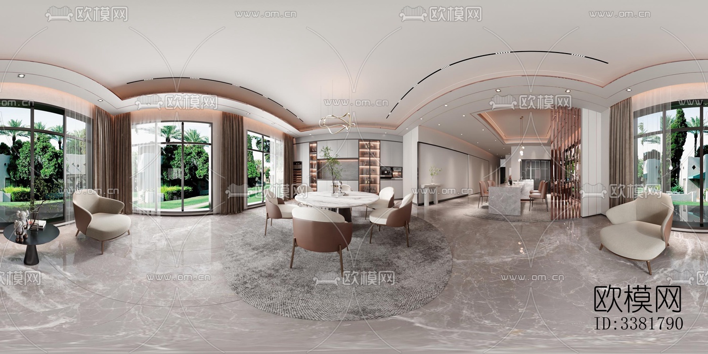 现代别墅效果图下载（渲染图4）