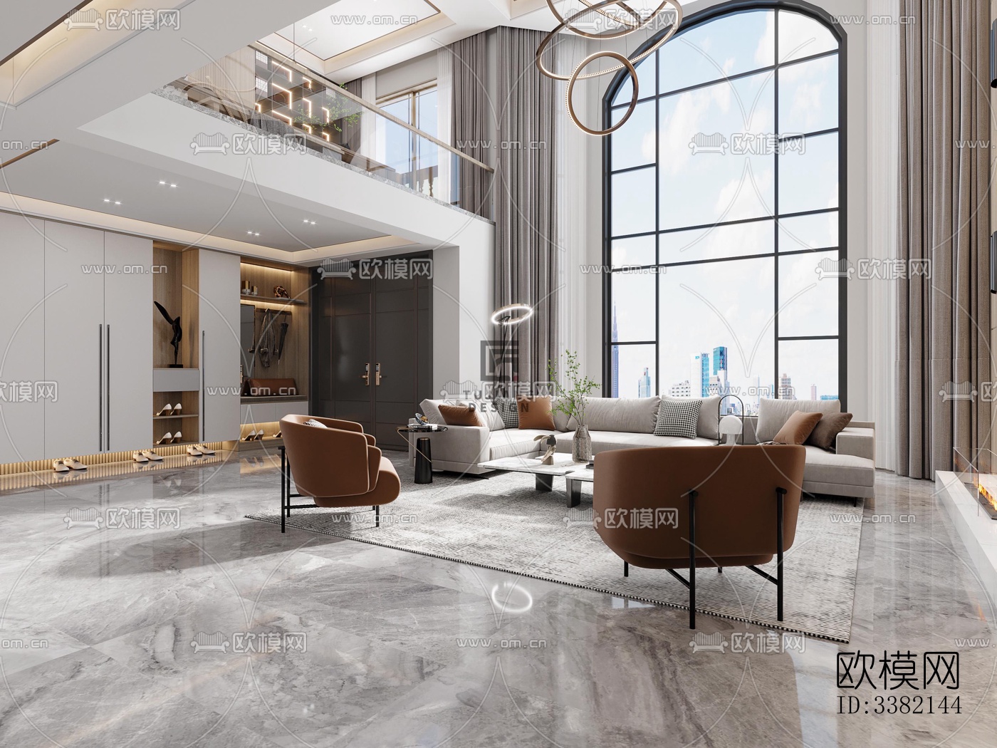 现代别墅效果图下载（渲染图2）