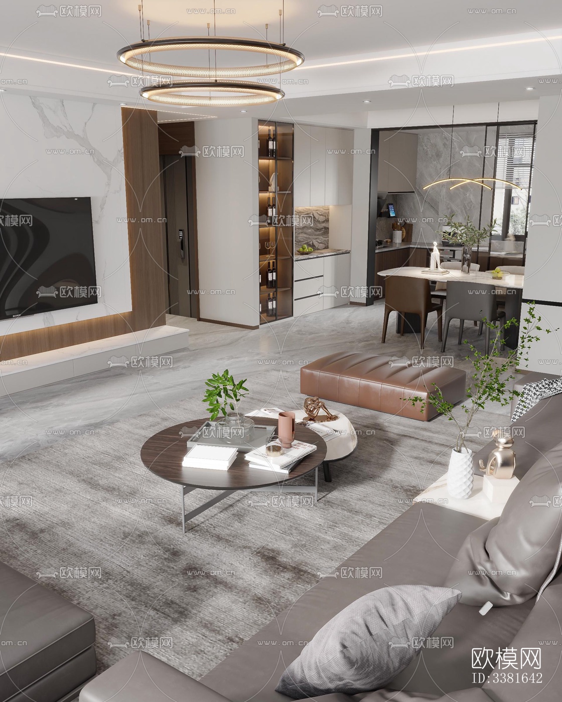 现代别墅效果图下载（渲染图1）