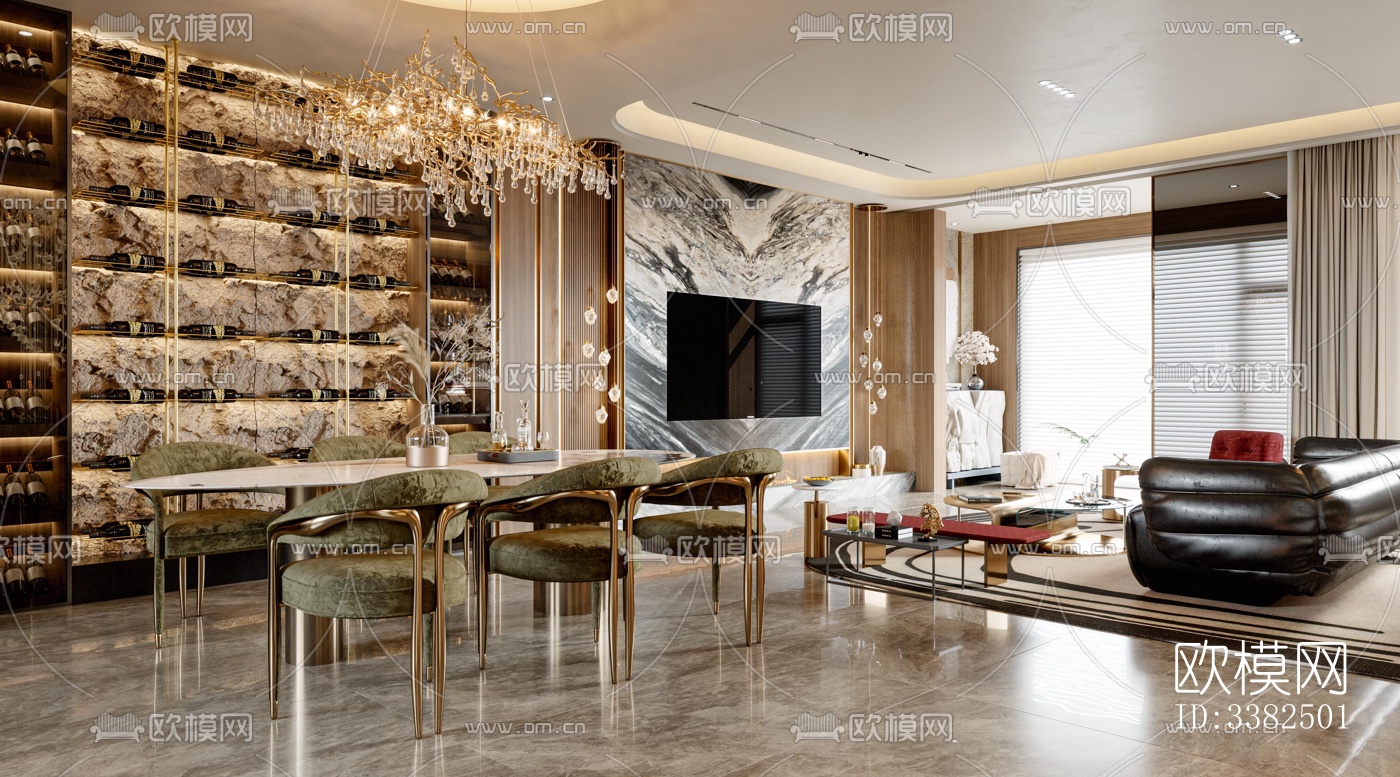 现代别墅效果图下载（渲染图1）