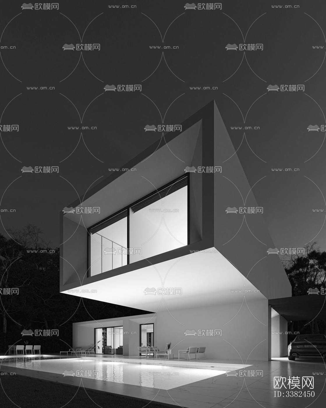 现代别墅效果图下载（渲染图9）