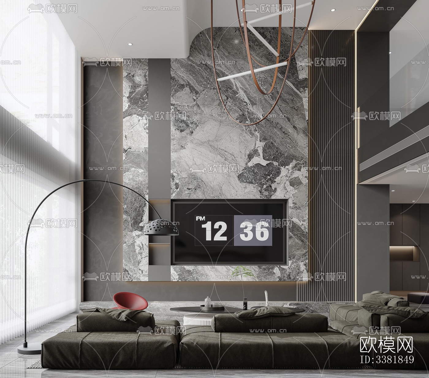 现代别墅效果图下载（渲染图1）