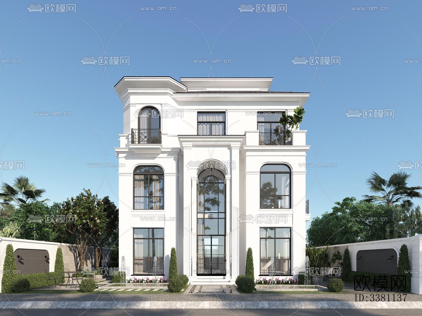 现代别墅效果图下载（渲染图2）