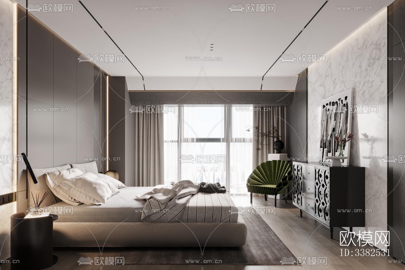 现代别墅效果图下载（渲染图3）