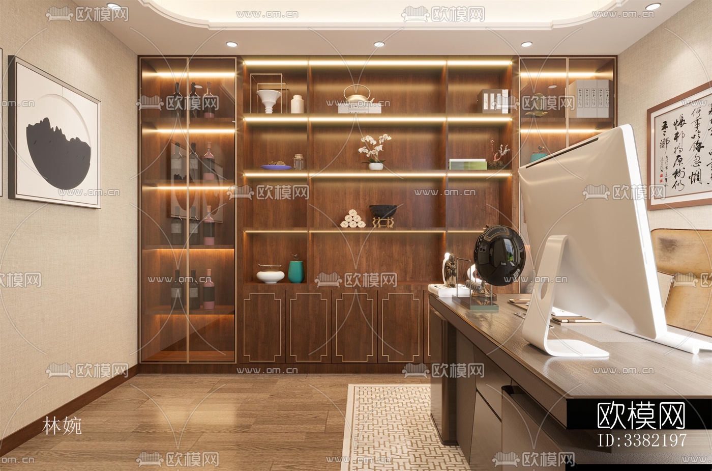 现代别墅效果图下载（渲染图8）