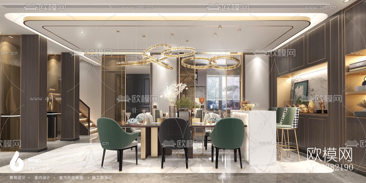 现代别墅效果图下载（渲染图3）