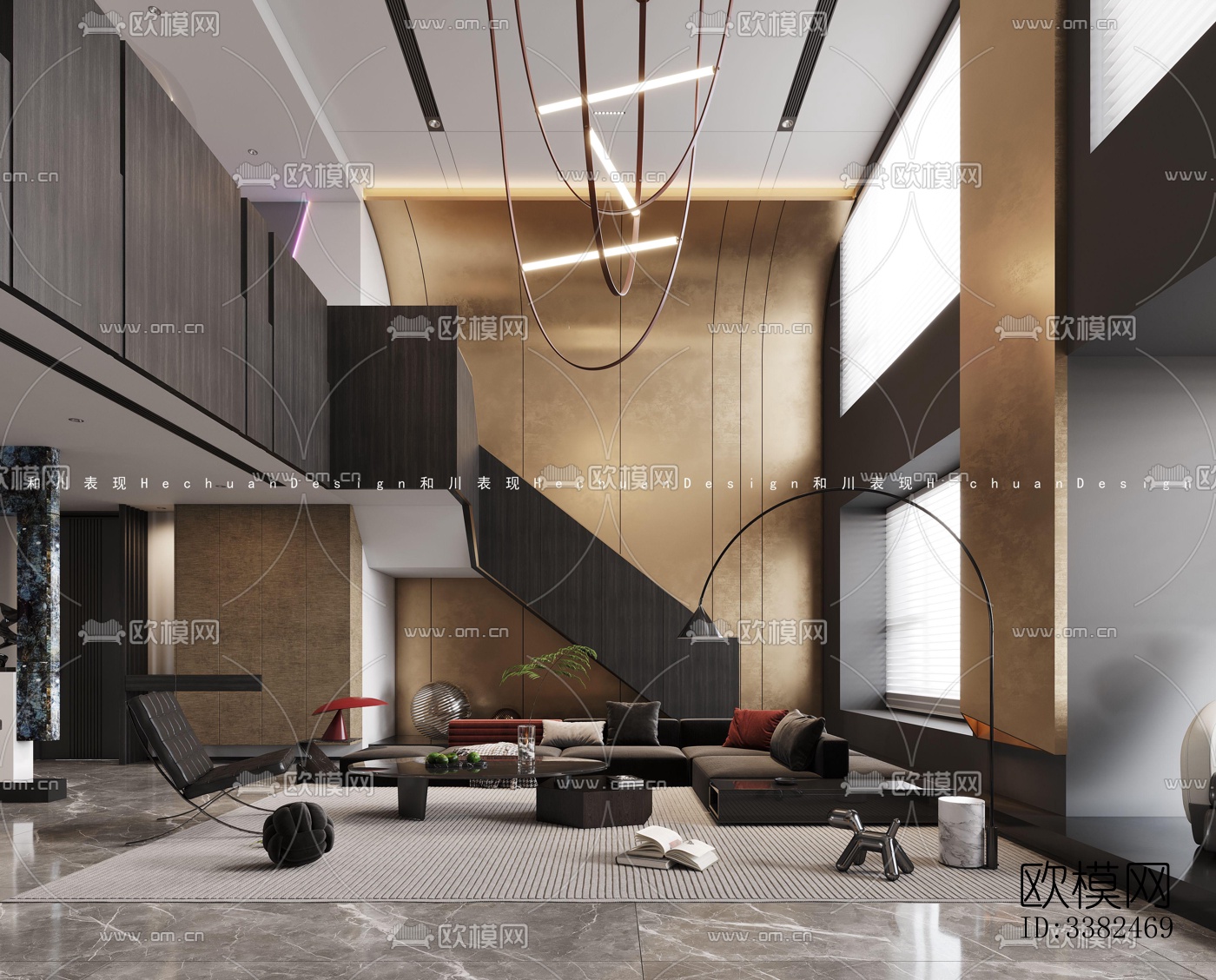 现代别墅效果图下载（渲染图1）