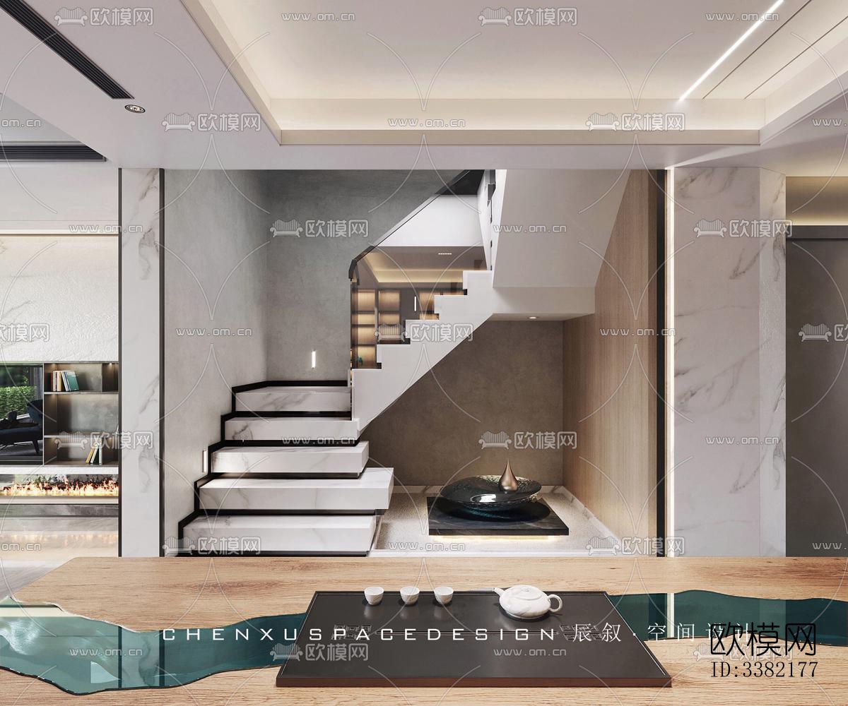 现代别墅效果图下载（渲染图10）