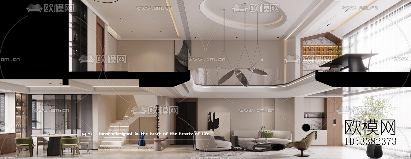 现代别墅效果图下载（渲染图7）