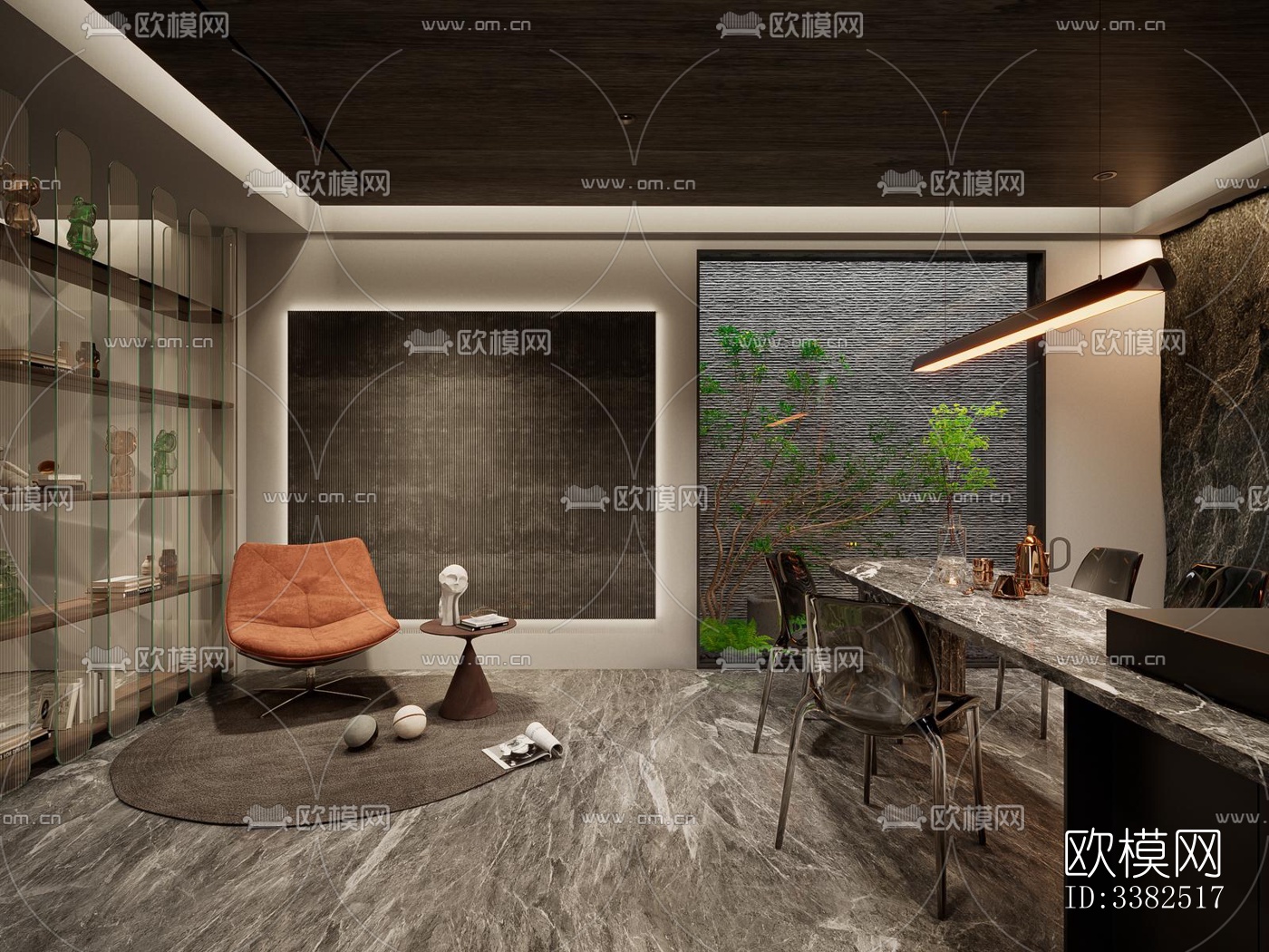 现代别墅效果图下载（渲染图7）