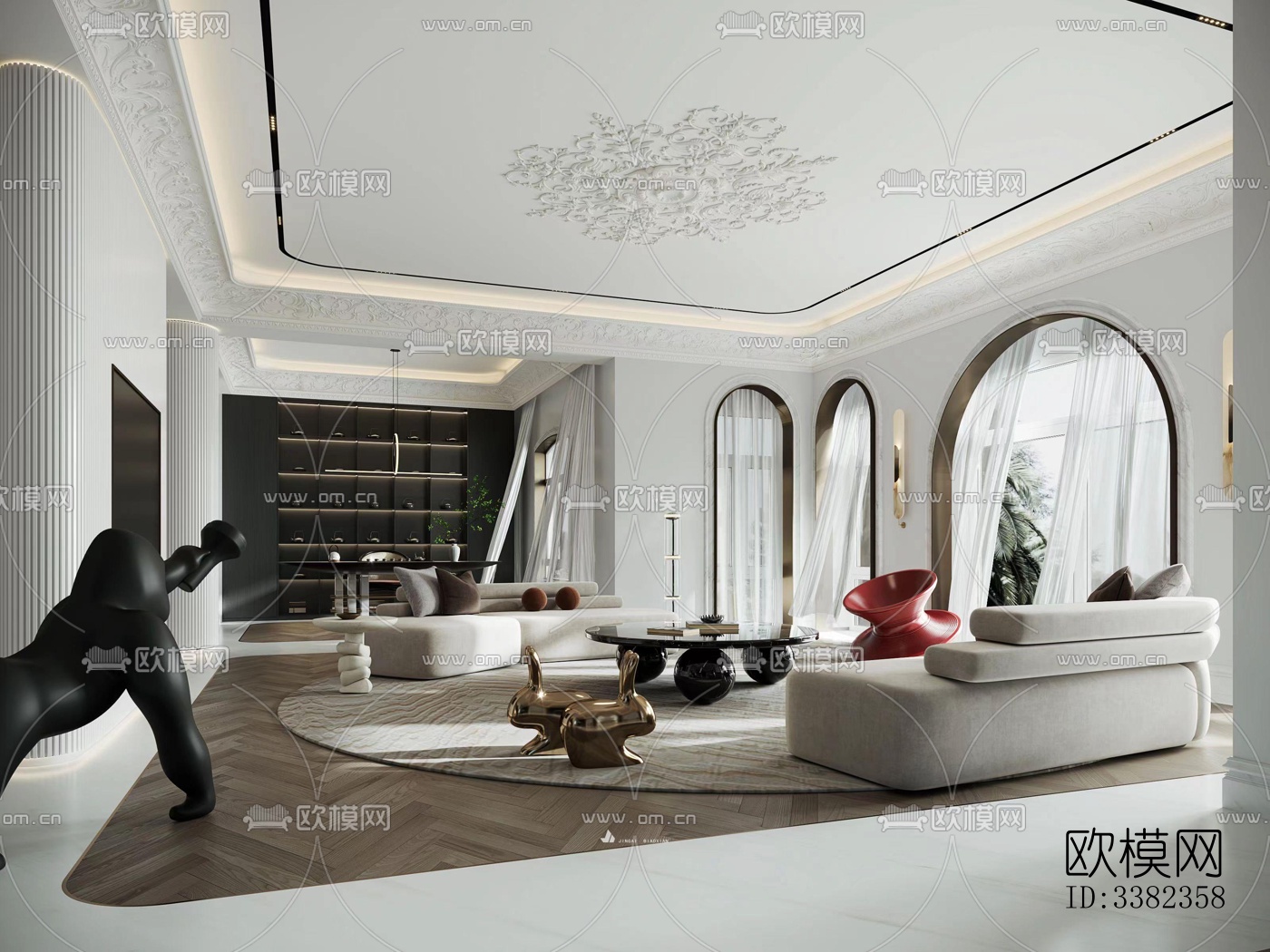 现代别墅效果图下载（渲染图2）