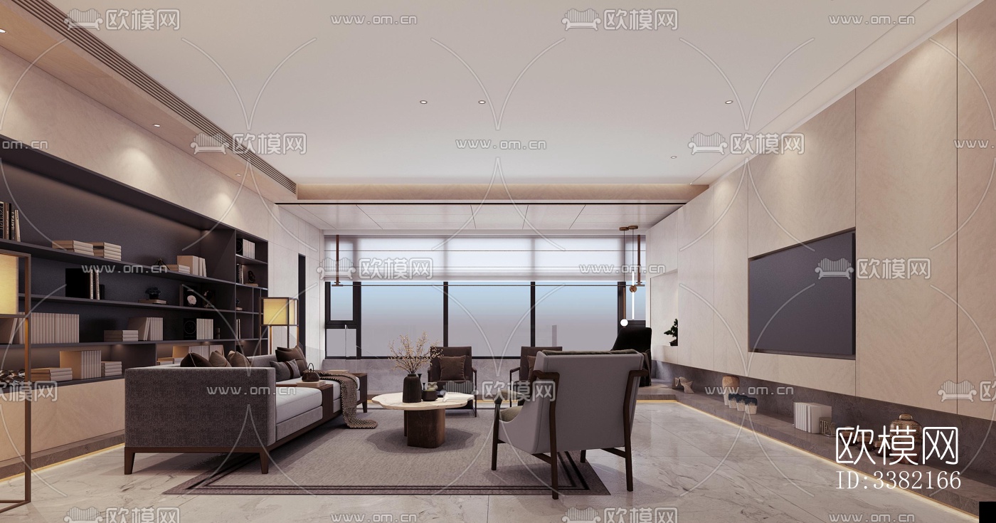 现代别墅效果图下载（渲染图14）