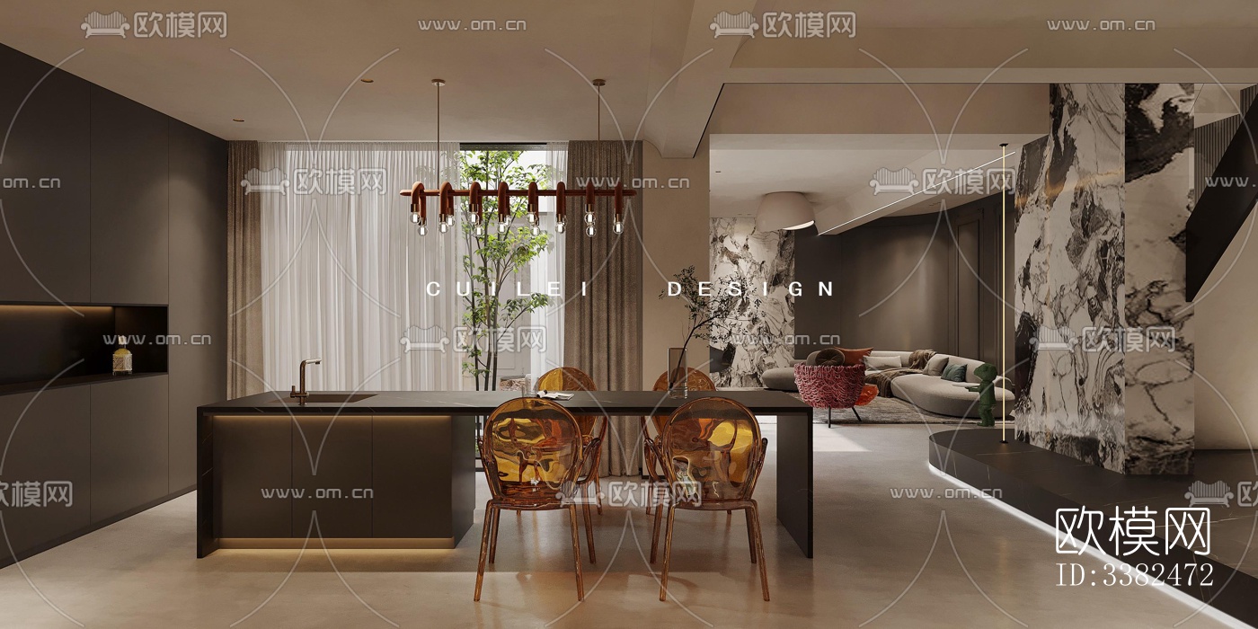 现代别墅效果图下载（渲染图14）