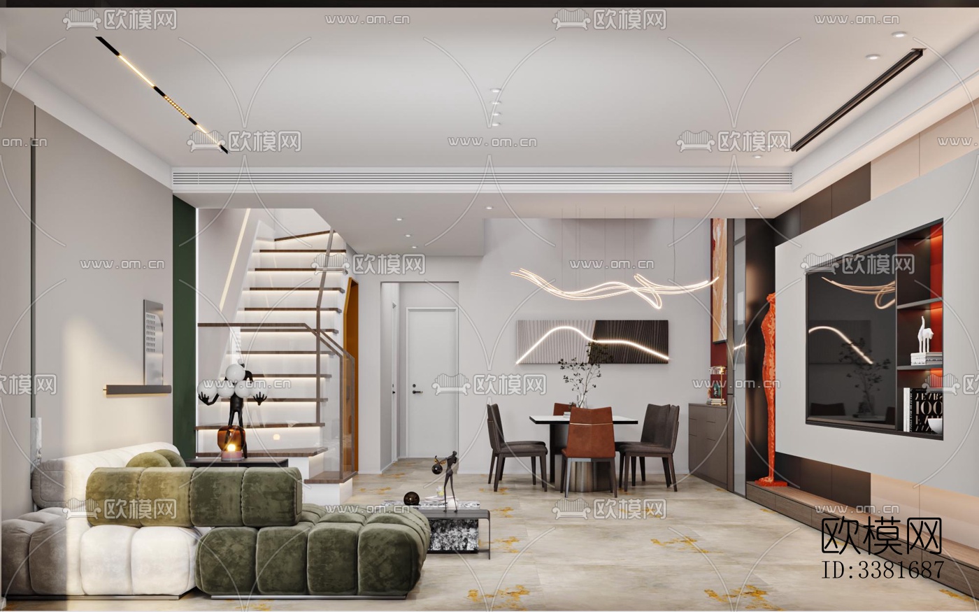 现代别墅效果图下载（渲染图9）