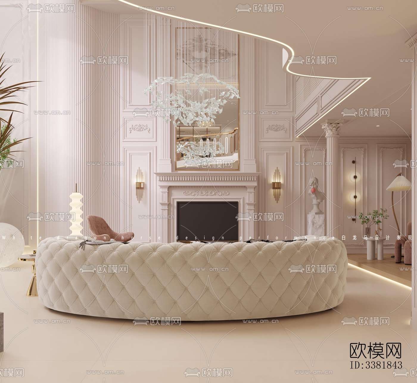 现代别墅效果图下载（渲染图1）