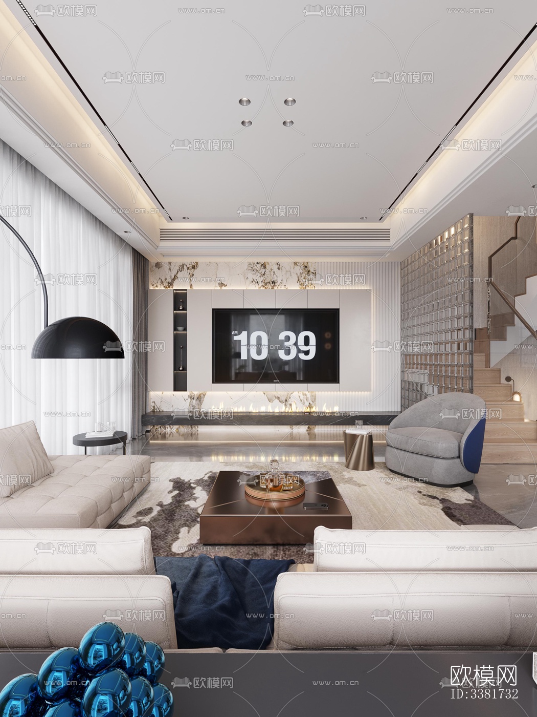 现代别墅效果图下载（渲染图11）