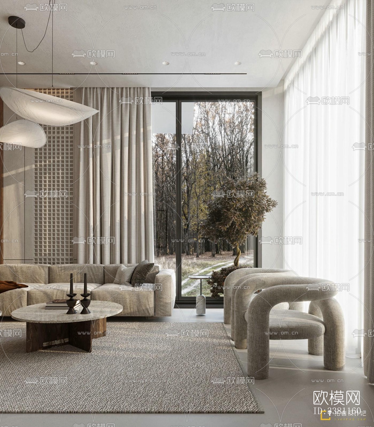 现代别墅效果图下载（渲染图16）