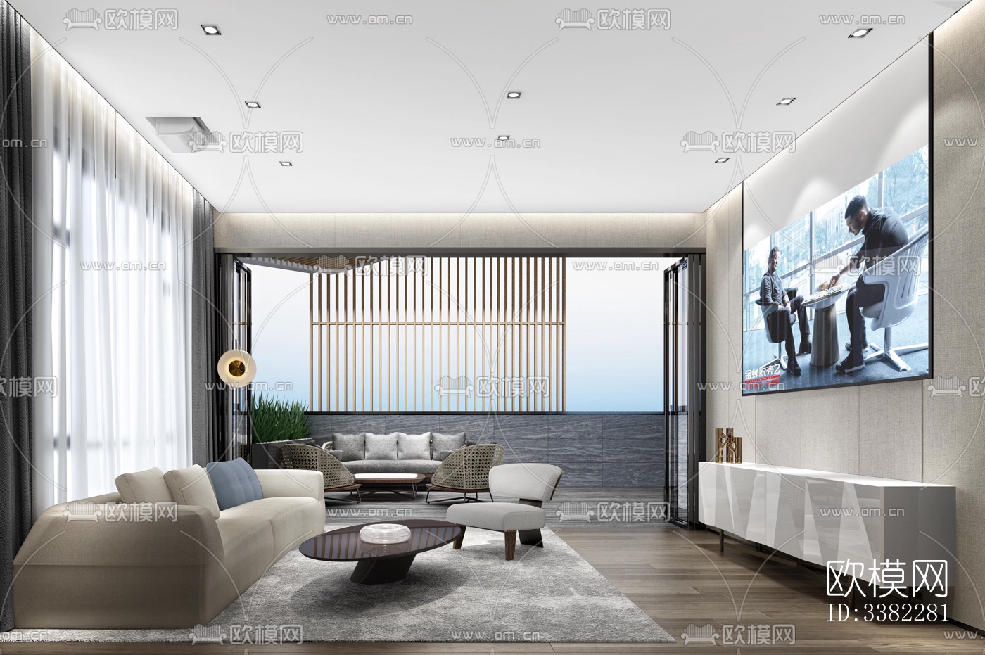 现代别墅效果图下载（渲染图6）