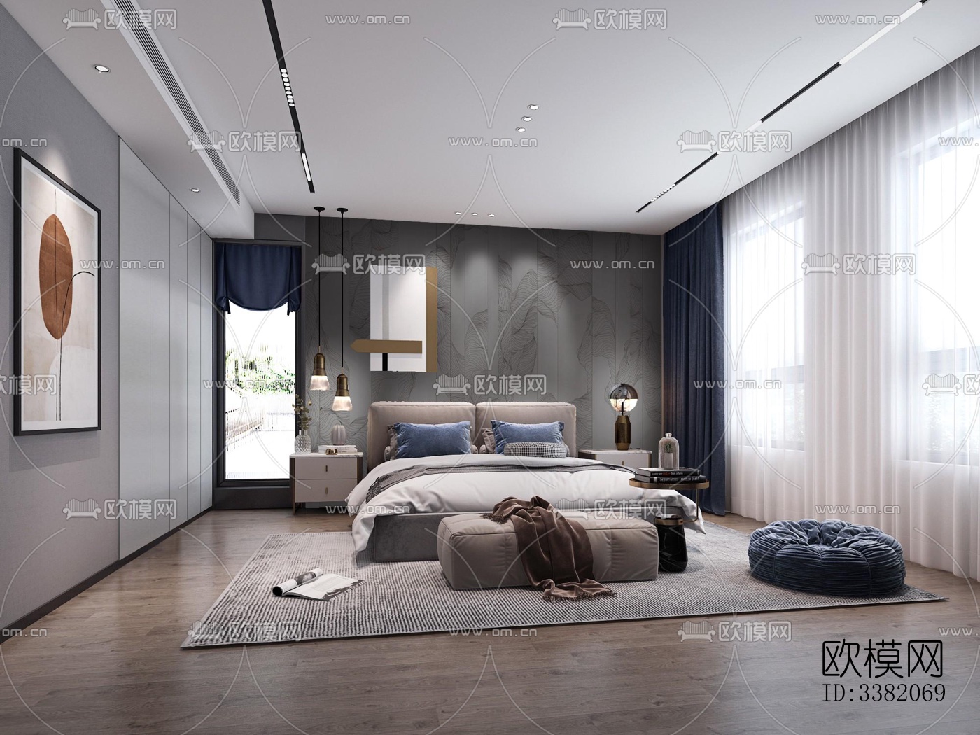 现代别墅效果图下载（渲染图4）