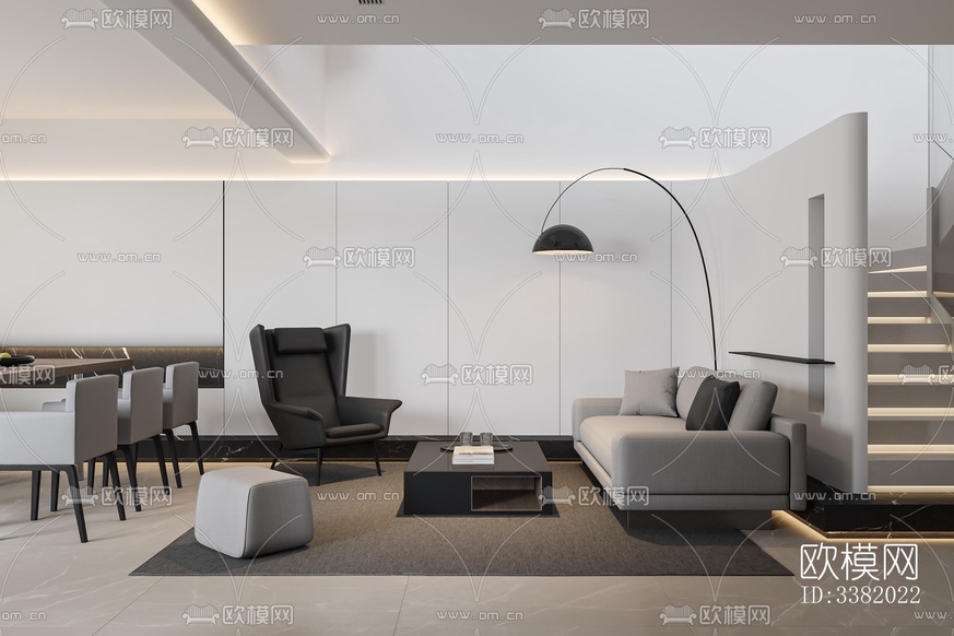 现代别墅效果图下载(渲染图1)