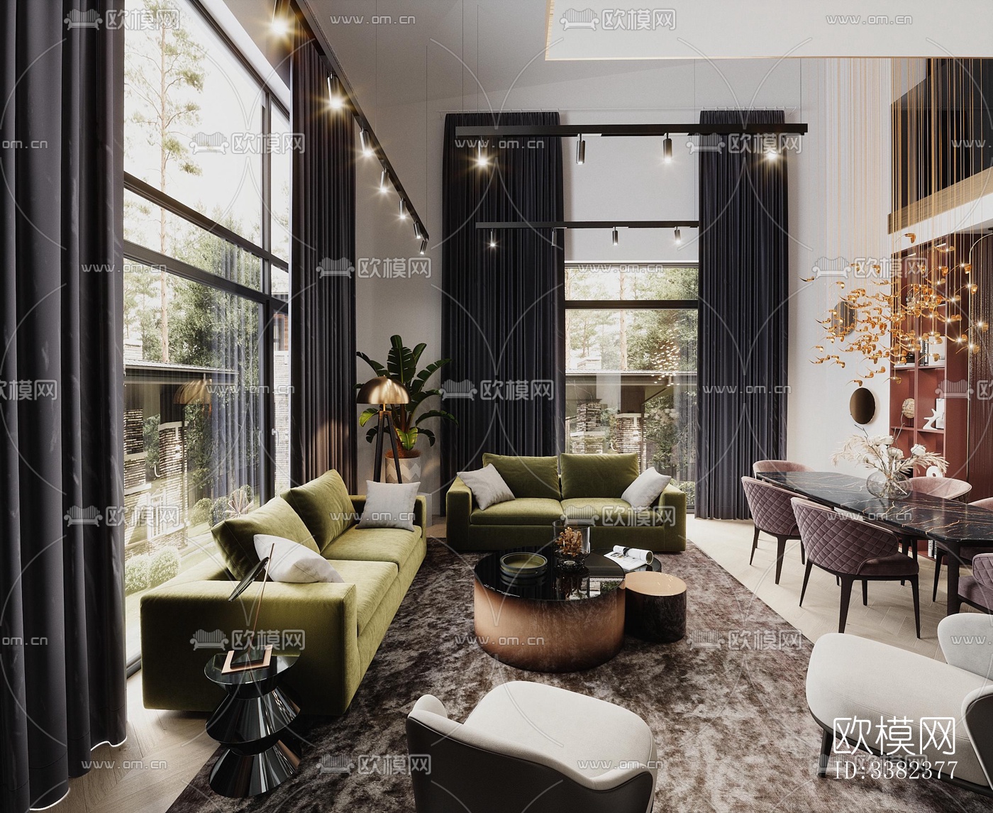 现代别墅效果图下载（渲染图1）