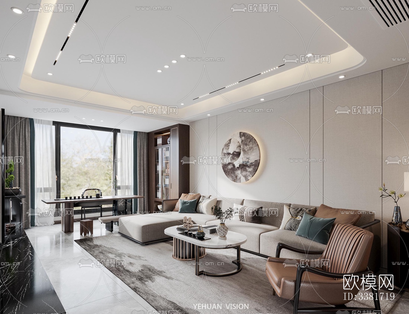 现代别墅效果图下载（渲染图3）