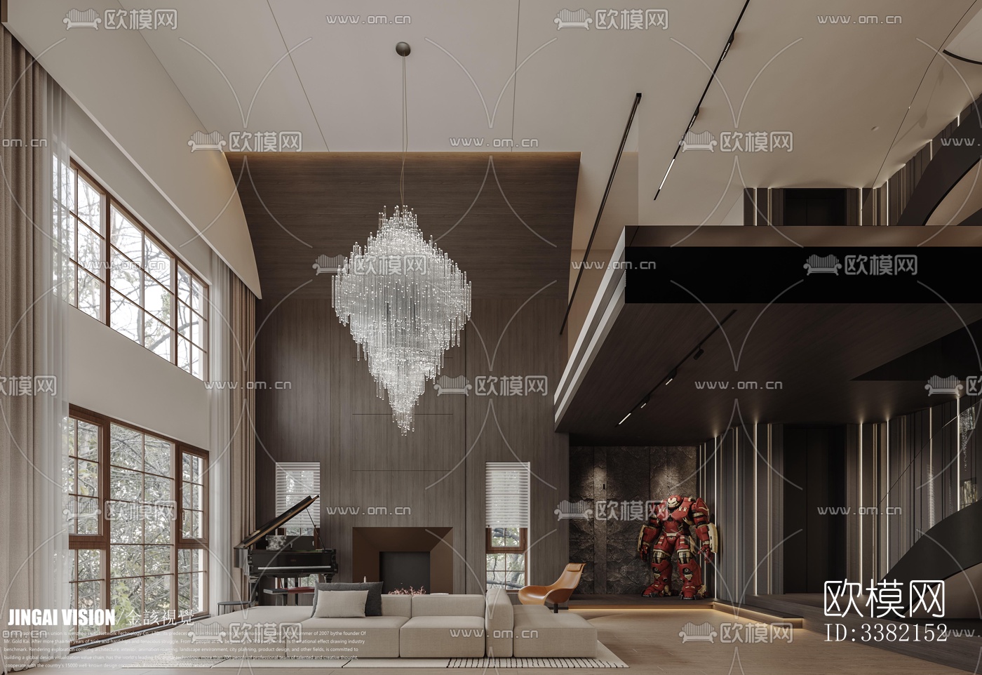 现代别墅效果图下载（渲染图6）