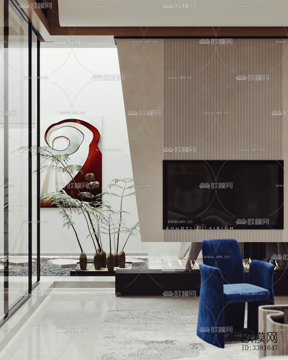 现代别墅效果图下载（渲染图5）