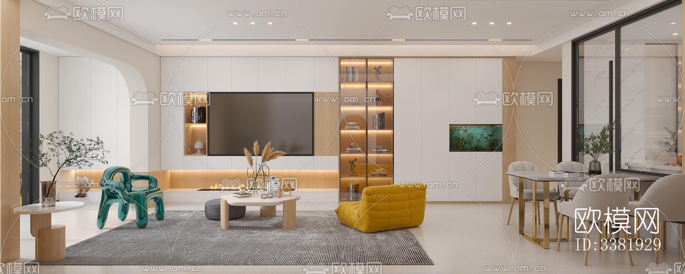 现代别墅效果图下载（渲染图1）