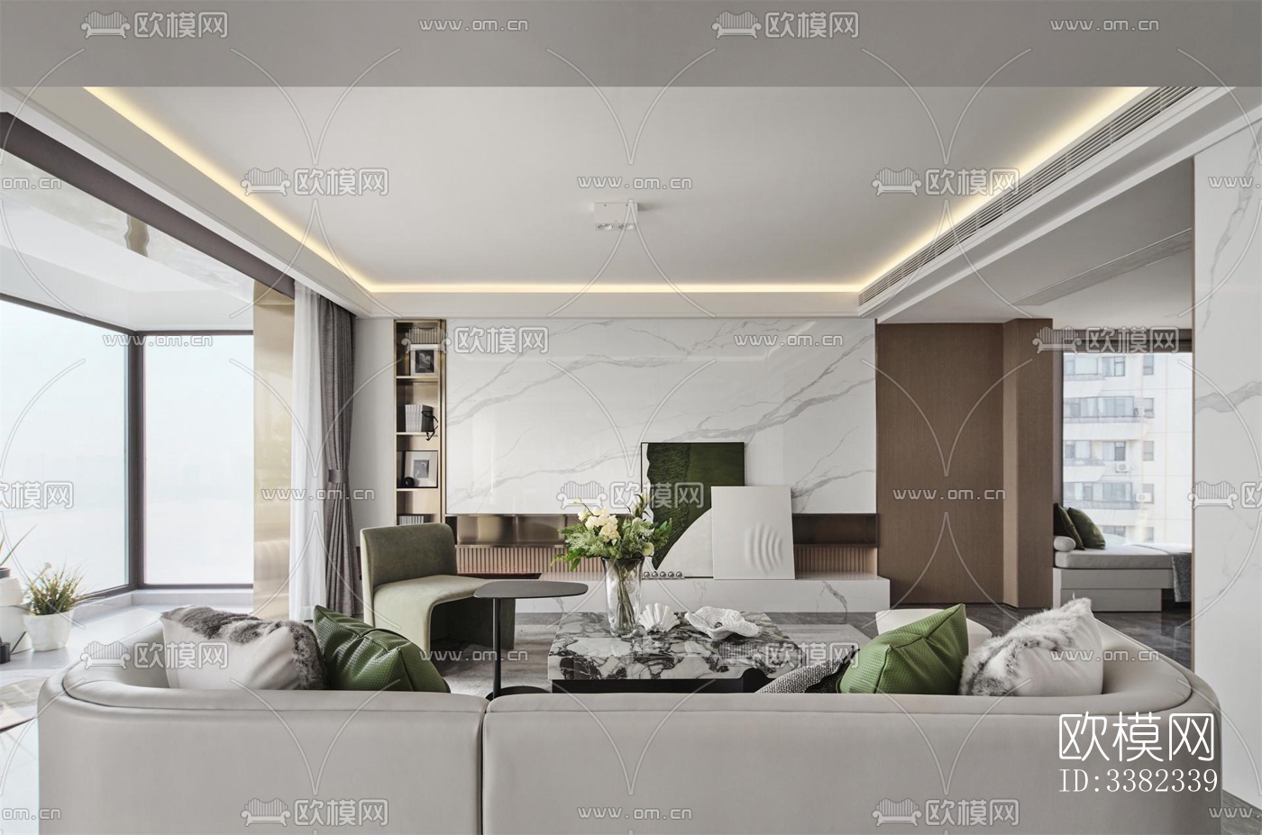 现代别墅效果图下载（渲染图9）