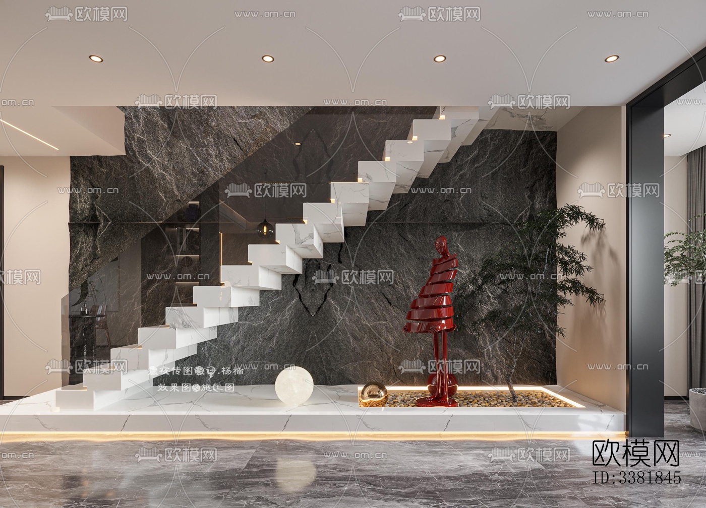 现代别墅效果图下载（渲染图7）