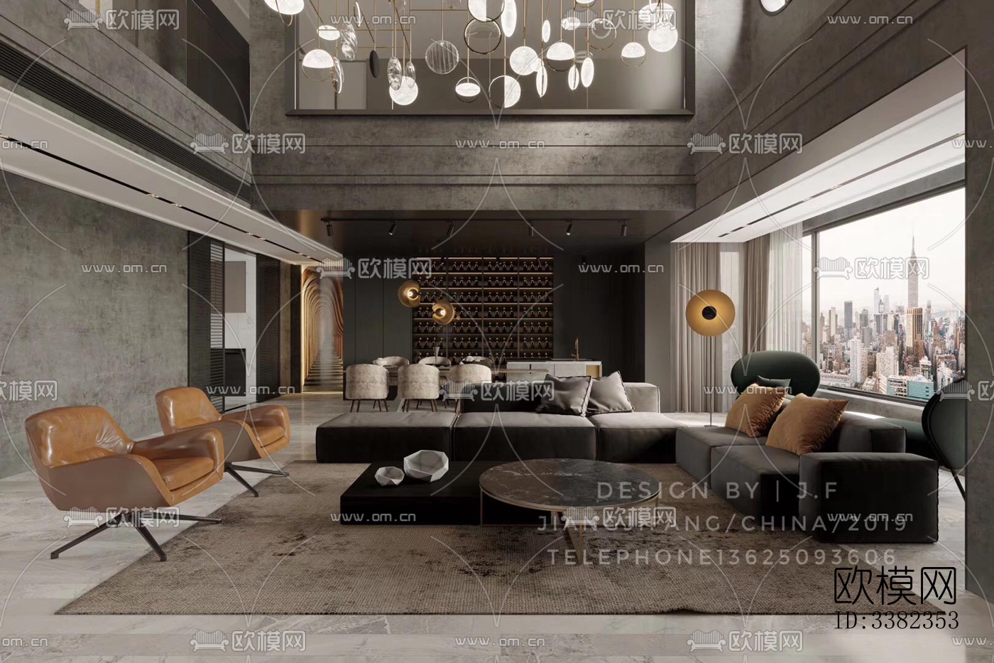 现代别墅效果图下载（渲染图2）