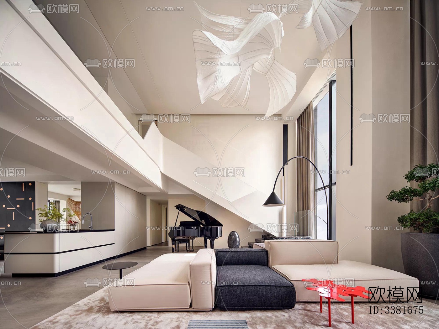 现代别墅效果图下载（渲染图6）